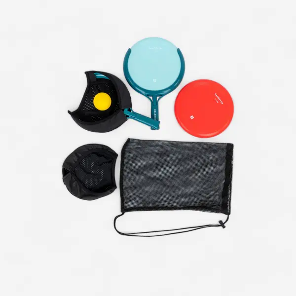 Kit 3 jocuriProdus pt. sport în familie. Disc zburător, rachetă, prinde mingea.