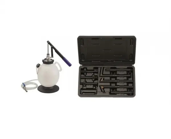 Kit 8 piese pompa manuala umplere ulei cutie de viteze, transmisie, diferential 7.5L, Force
