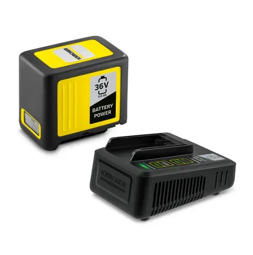 Kit acumulator si incarcator Karcher Power 36/50, 36V, 5.0Ah (Galben/Negru)