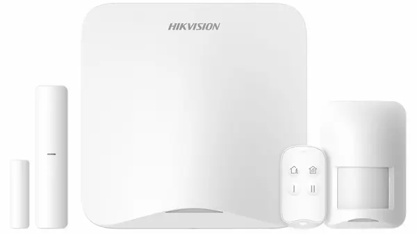 Kit alarma wireless HiLook 16 zone Wi-Fi 4G 868MHz centrala telecomanda PIR contact magnetic ALARM-A201PS-Kit2-16WE-B-EU