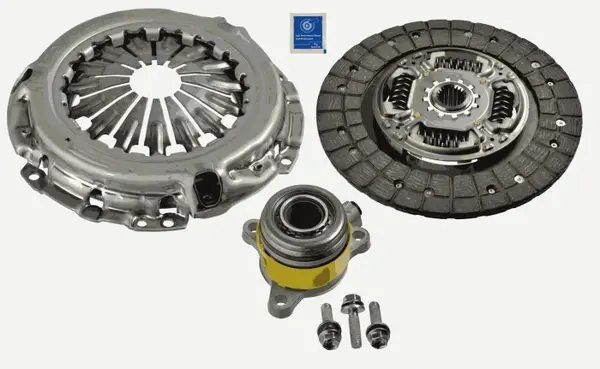 Kit ambreiaj cu rulment hidraulic (225mm) potrivit SUBARU TREZIA; TOYOTA AURIS, COROLLA, URBAN CRUISER, VERSO S, YARIS, YARIS HATCHBACK 1.4D 08.05-