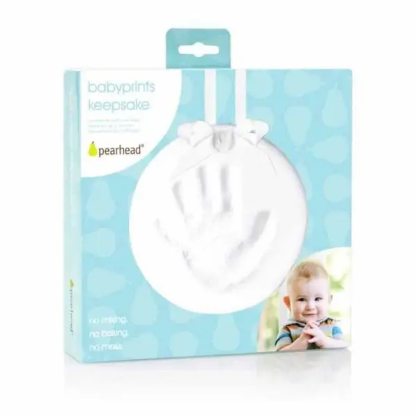 Kit amprenta mulaj manuta sau piciorus white Keepsake Pearhead