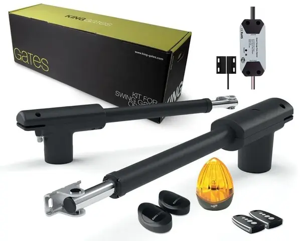 Kit automatizare poarta batanta 2 x 4.5 metri, KING GATES, LINEARK50024WIFI, releu wireless deschidere automatizare din telefon