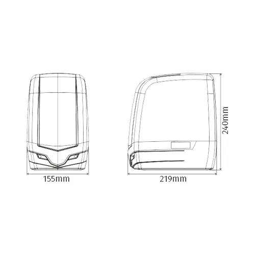 Kit automatizare poarta batanta 2x2.5m -MOTORLINE