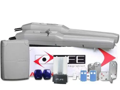Kit automatizare poarta batanta 2x3 metri Life, OPTIMO3 UNI