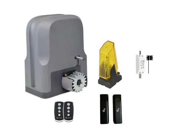 Kit automatizare poarta culisanta, pana la 600kg, 220V, releu wireless compatibil Tuya, accesorii, Linomatik SLIDE6KIT-N-FULL-TUYA