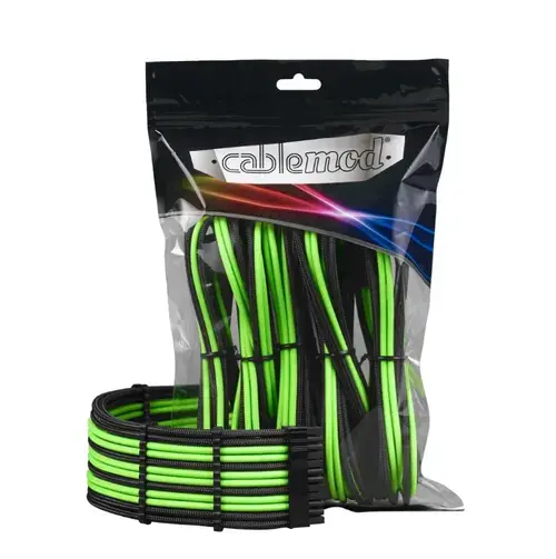 Kit cabluri extensii sursa Cablemod CM-PCAB-BKIT-NKKLG-3PK-R (Verde/Negru)