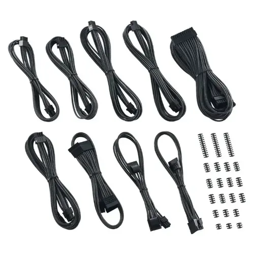 Kit cabluri sursa Cablemod CM-CSI-CKIT-NKC-R C-Series ModMesh pentru Corsair AXi / HXi / RM (Negru)