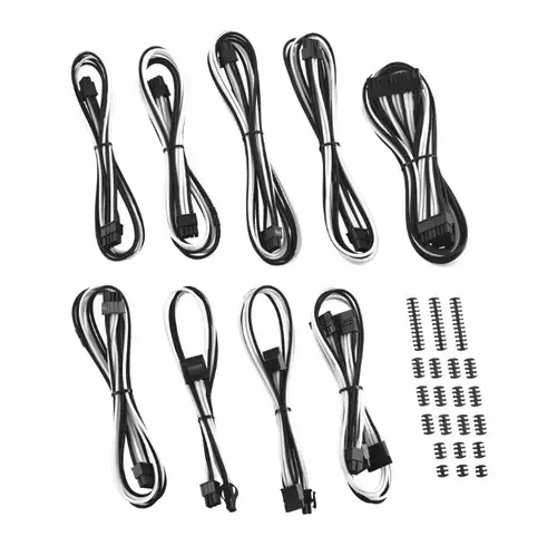 Kit cabluri sursa Cablemod CM-CSR-CKIT-NKKW-R C-Series ModMesh pentru Corsair RMi / RMx / RM
