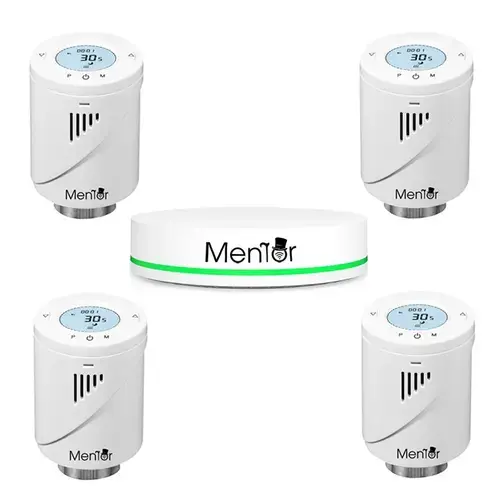 Kit Cap Termostatic pt calorifer si HUB Smart Mentor 4.1 ZigBee