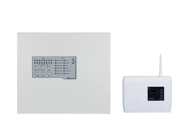 Kit centrala detectie incendiu conventionala 8 zone si comunicator wireless, TFP-4408+TWM-3885