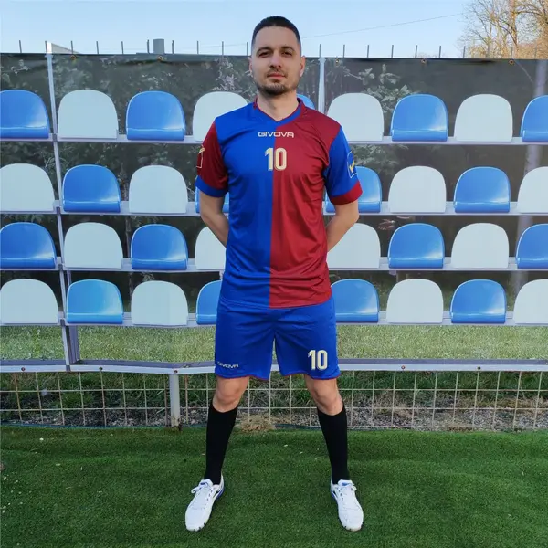 Kit Combo MC GIVOVA EF47 ALBASTRU CU BORDO, 2XS