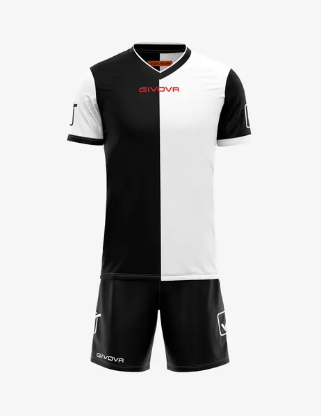 Kit Combo MC GIVOVA EF47 NEGRU CU ALB, M