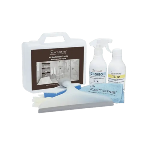 KIT COMPLET PROFESIONAL detergent + protectie pentru suprafete lucioase ca oglinda, STICLA, CRISTAL, GEAMURI, PIATRA, MARMURA, GRANIT, Cristallo, XSTO