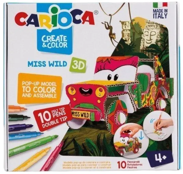 Kit creativ Carioca Create & Color - Safari Jeep 3D