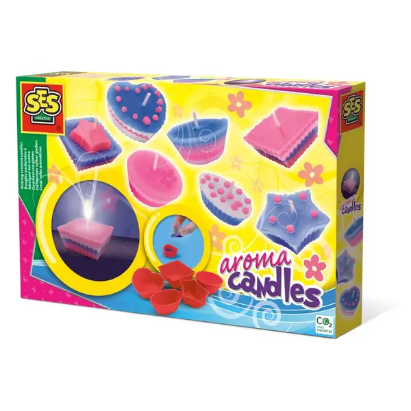 Kit creativ copii - Creez lumanari parfumate cu accesorii incluse