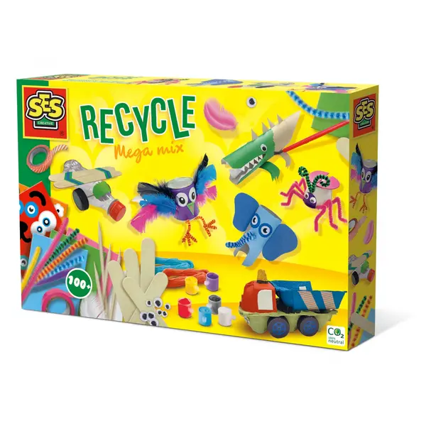 Kit creativ copii cu accesorii incluse - Reciclare creativa