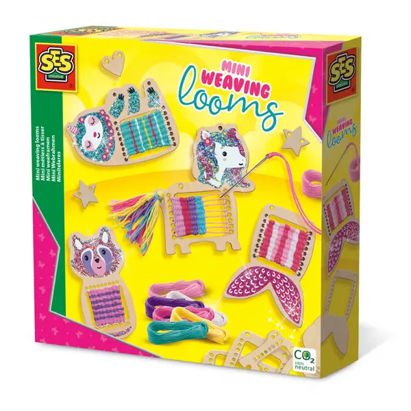 Kit creativ copii- mini set tesut cu accesorii incluse