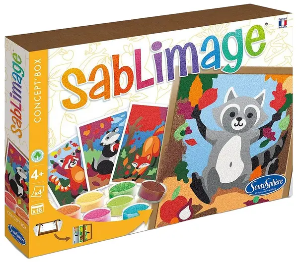 Kit creativ de vopsit cu nisip Sentosphere - Animale