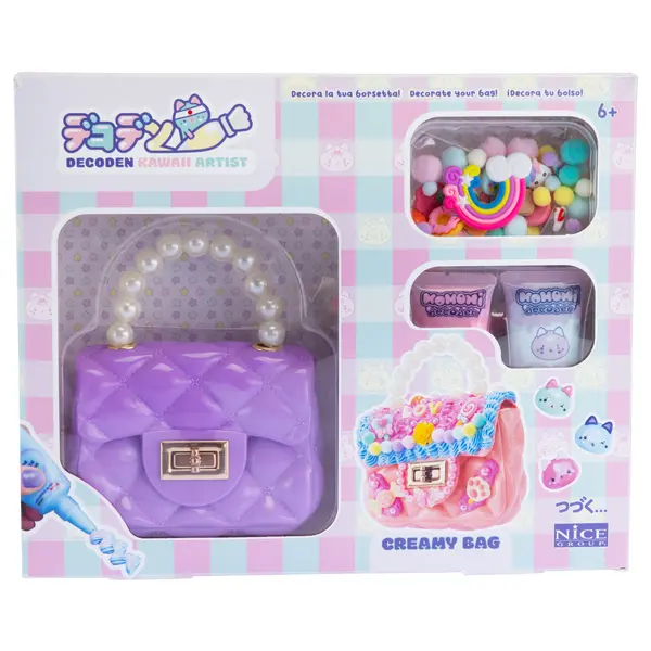 Kit creativ Decoden - Geanta - decoreaza cu pasta colorata kawaii