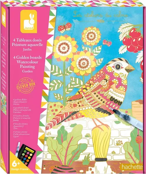 Kit creativ Janod - Acuarele aurii, animale