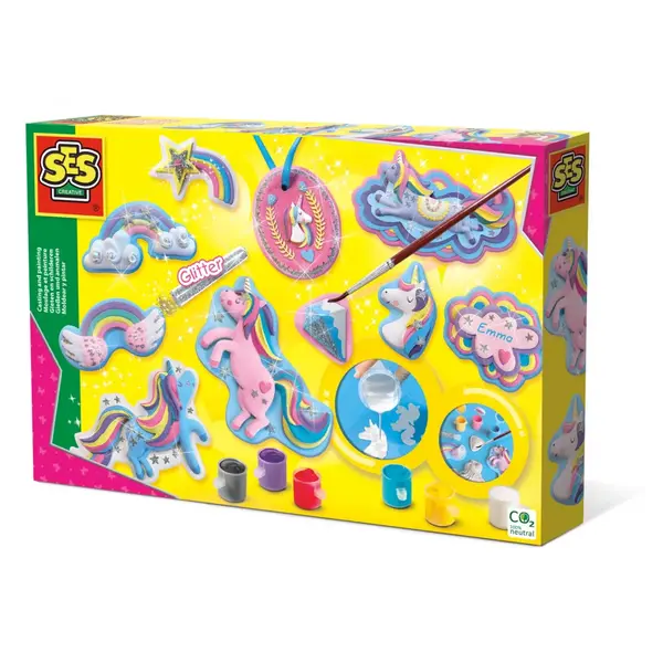 Kit creativ mulaj si pictura cu accesorii incluse - Unicorni