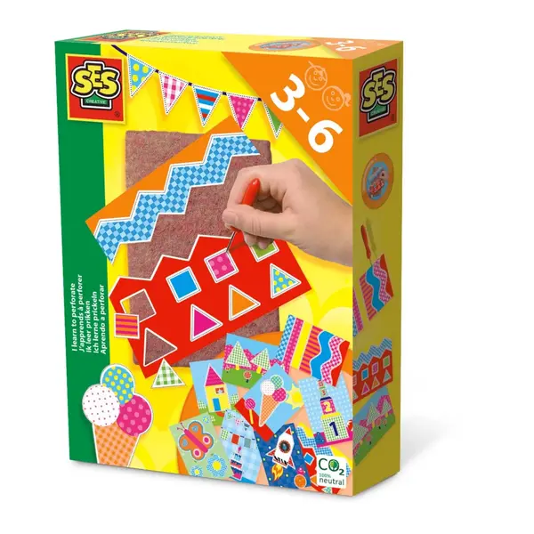 Kit creativ pentru copii cu accesorii incluse - Invat sa perforez