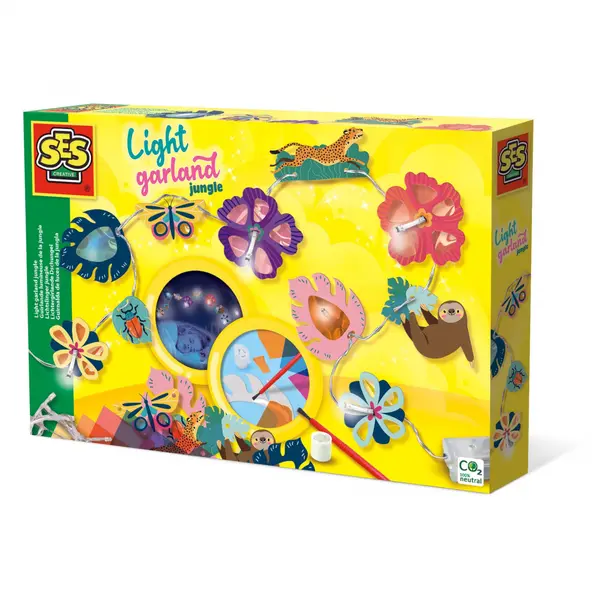 Kit creativ pentru copii - Ghirlanda luminoasa Jungla