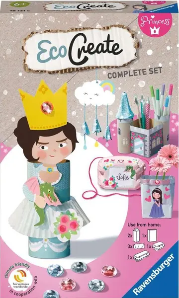 Kit creativ Ravensburger - EcoCreate Mini, Princess