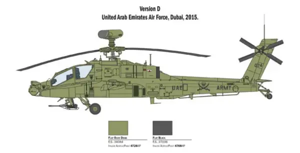 Kit de construit - Elicopter AH-64 D Apache Longbow | Italeri