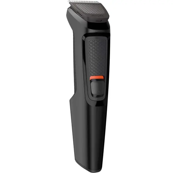 Kit de ingrijire 6 in 1 Philips Multigroom MG3710/15, fara fir, Lame cu ascutire automata, 4 piepteni, Negru