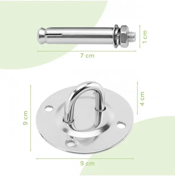 Kit de montare monopunct pe tavan pentru leagan cocon copii Nesto MalPlay, cu accesorii incluse