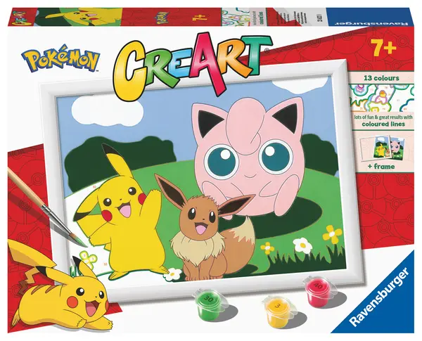 Kit de pictat după numere Ravensburger CreArt - Pokemon