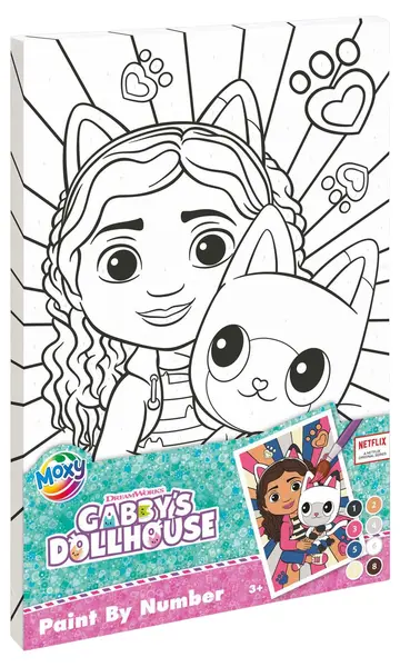 Kit de pictură după numere Moxy - Gabby's Dollhouse