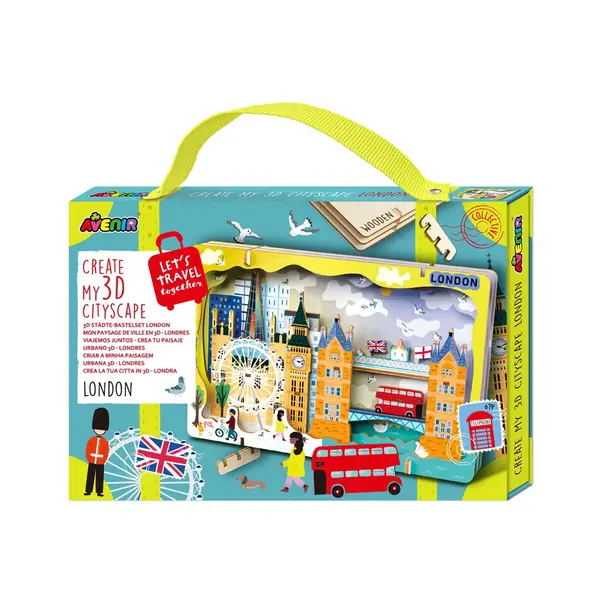 Kit DIY - Creaza Peisaj Urban 3D din lemn - Londra