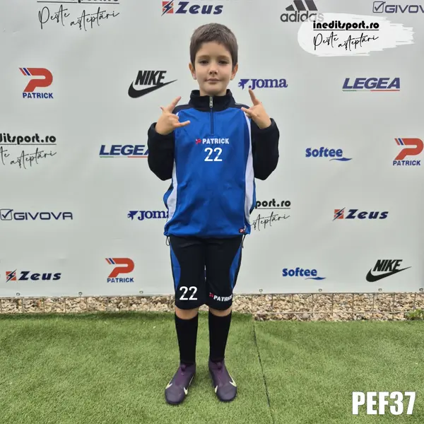 Kit echipament bluza fleece si bermude PATRICK EF37 2XL, ALBASTRU BLEUMARIN ALB