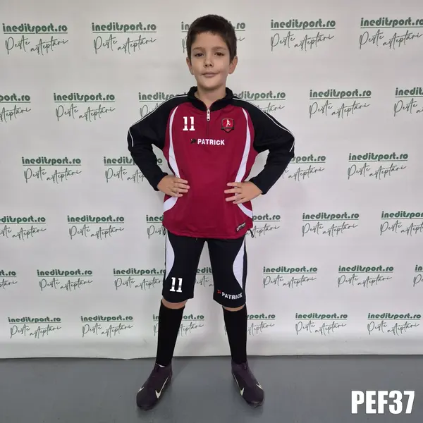 Kit echipament bluza fleece si bermude PATRICK EF37 3XS, BLEUMARIN CU BORDO