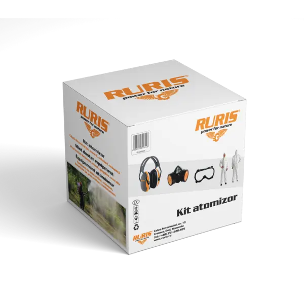 Kit echipament de lucru atomizor:casca, salopeta, ochelari, masca