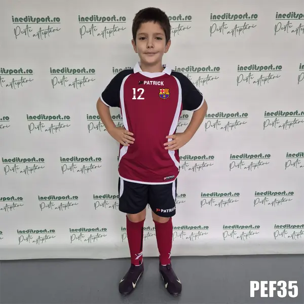 Kit echipament fotbal copii Patrick EF35 2XL, BLEUMARIN CU VISINIU
