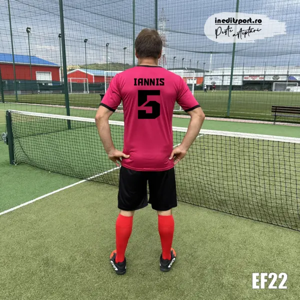 Kit echipament fotbal copii si adulti INEDIT SPORT PEF22 M, Bordo