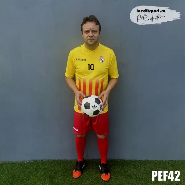 Kit echipament fotbal copii si adulti personalizat- PEF42 XXL, Galben