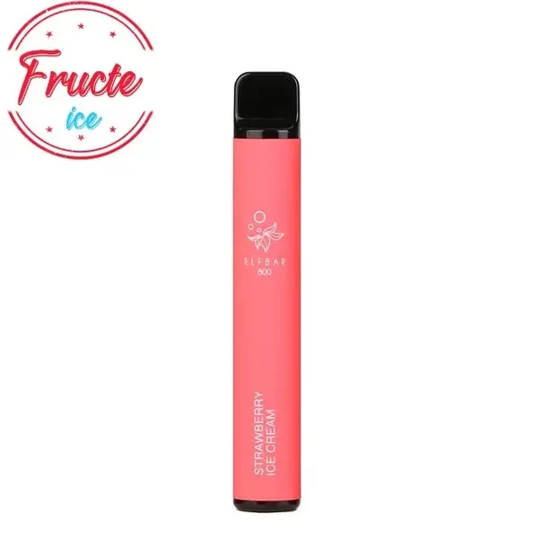 Kit Elf Bar Vape Pen 600 pufuri - Strawberry Ice Cream