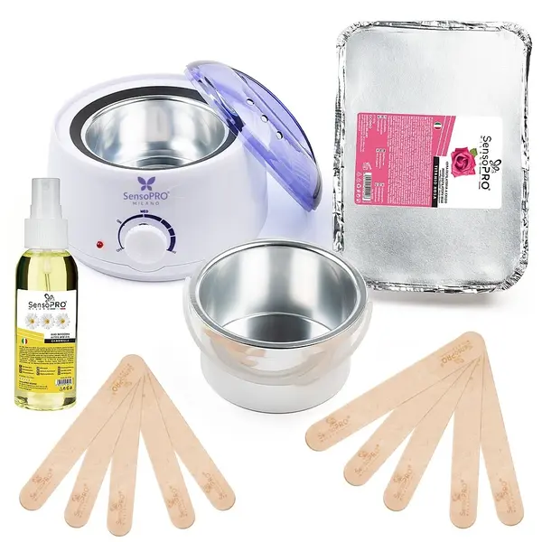 Kit Epilare Ceara Traditionala SensoPRO Milano Rose, 1 Kg