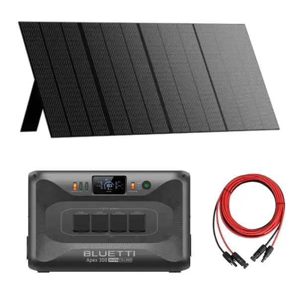 Kit generator solar portabil Bluetti Apex 300 3840W 2765Wh + panou 350W