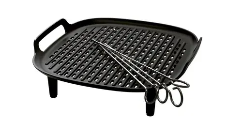 Kit Grill Friteuza cu aer cald Philips HD9926/00, 3.2 l / 4.2 l