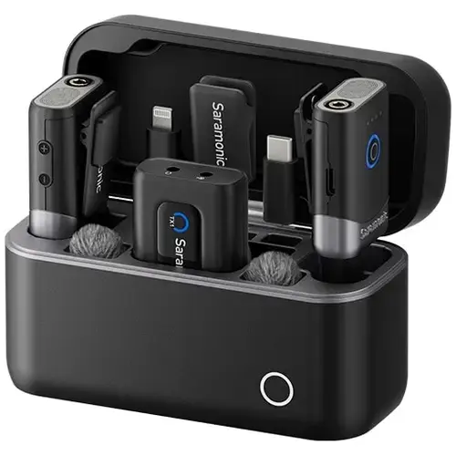 Kit Microfon wireless Saramonic Mix, 2x microfon, 1x receptor, Wireless, Type-C, Lightning