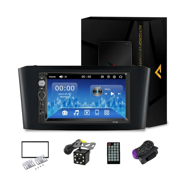 [KIT] MP5 Player pentru Toyota Avensis WinCE, Bluetooth, USB, CardSD, Camera Marsarier, Auxiliar, Mirrorlink, Touchscreen, - AD-BGP7010B+BGRTO0062DIN