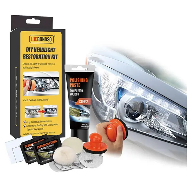 Kit polish pentru restaurarea farurilor