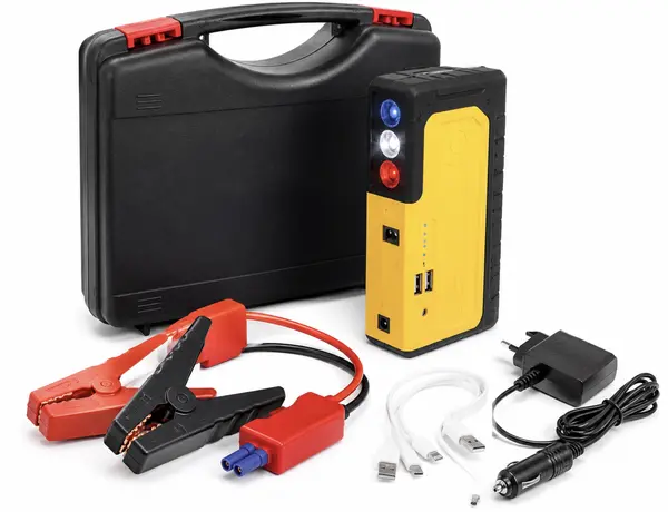 Kit pornire auto/moto (Starter) pentru baterie descarcata cu powerbank LED USB