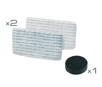 Kit Rowenta ZR005804 cu 2 mopuri si filtru de spuma compatibil cu gama de aspiratoare cu abur Rowenta Clean & Steam seriile RY85xx RY75xx si RY77xx